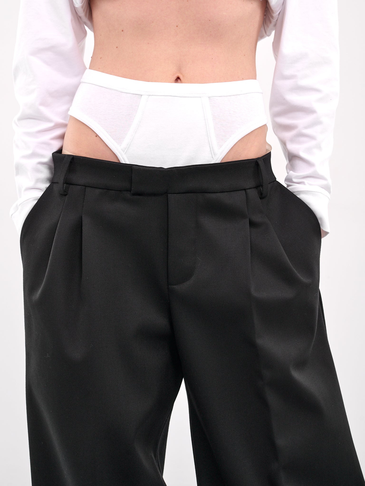 Hybrid Briefs Waist Trousers (PA03581-BLACK)