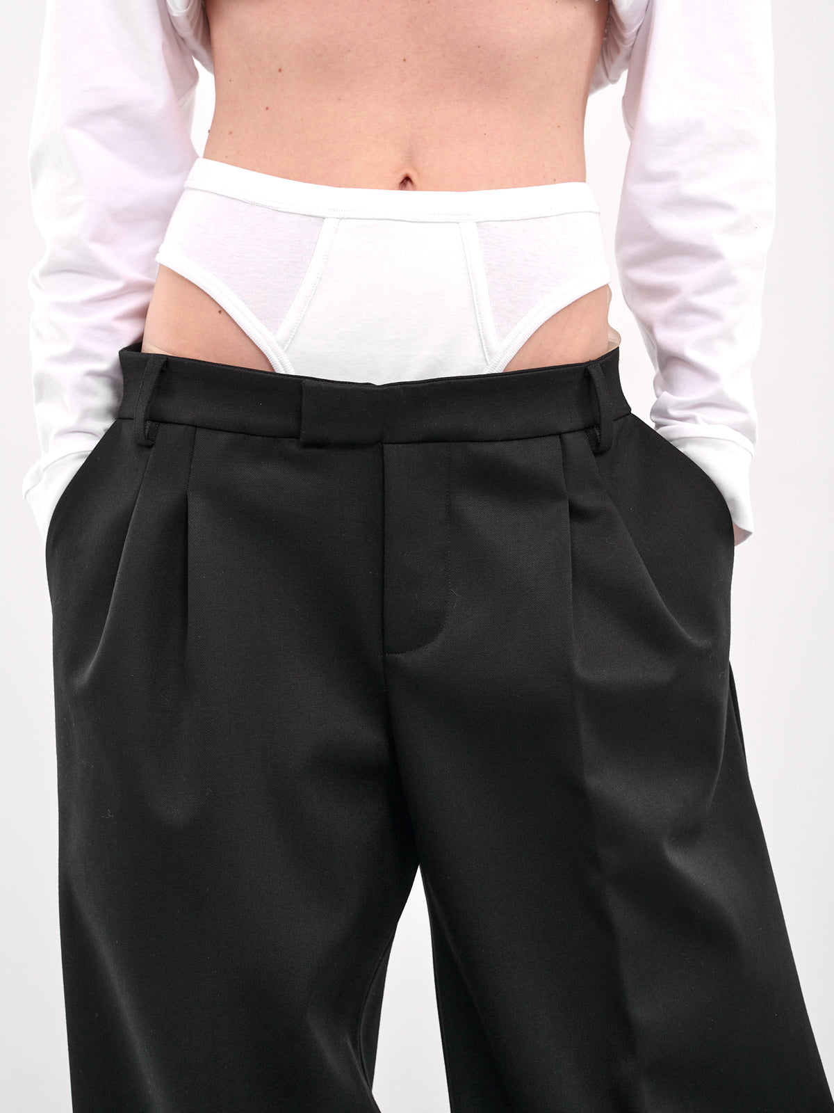 Hybrid Briefs Waist Trousers (PA03581-BLACK)