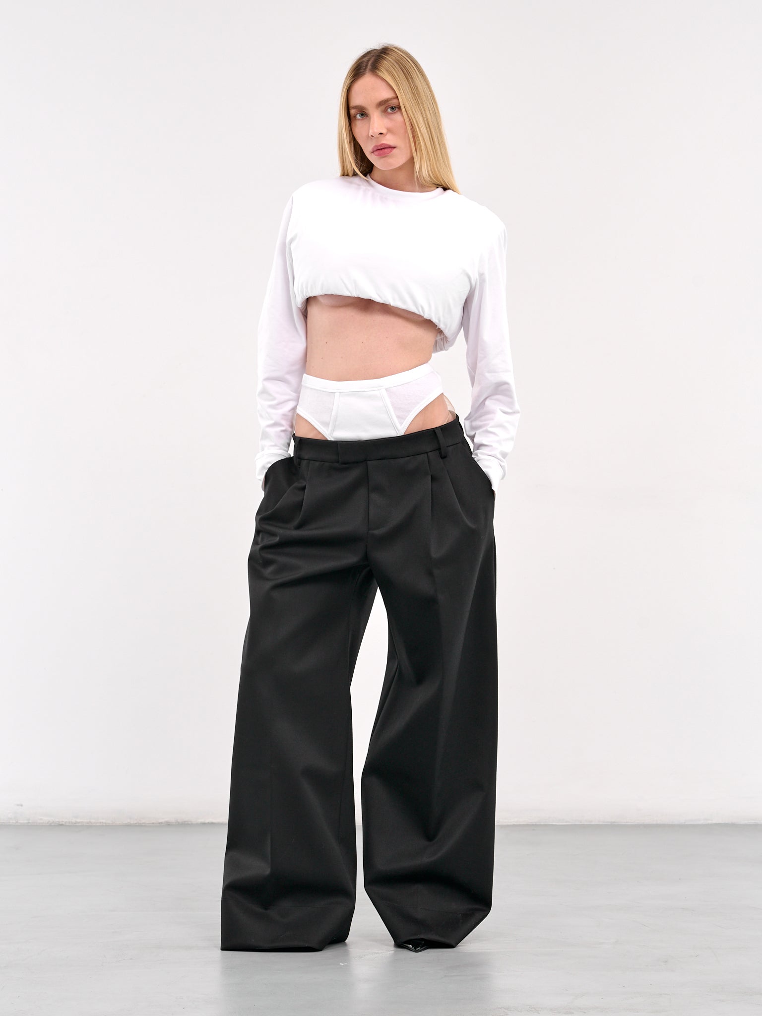Hybrid Briefs Waist Trousers (PA03581-BLACK)