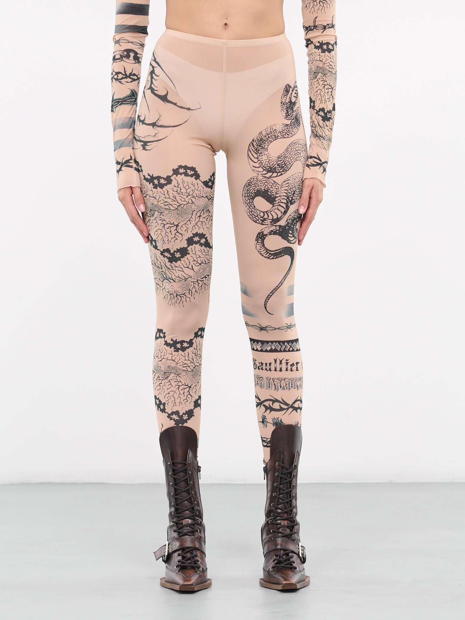 KNWLS Trompe l'oeil Tattoo Leggings (PA075-J524-630200-MULTI)