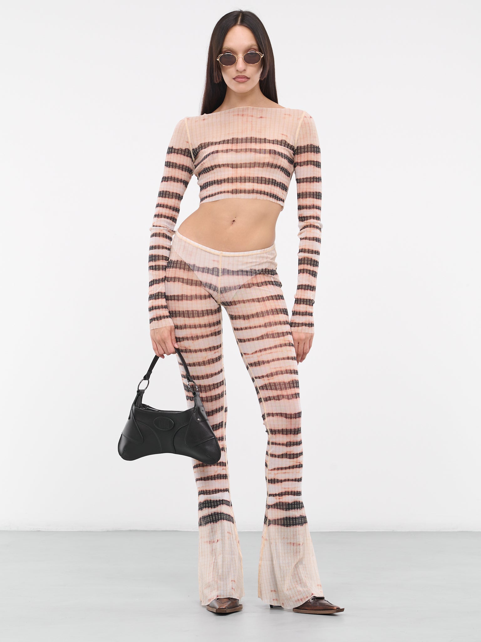 KNWLS Stripe Mariniere Leggings (PA077-T535-0360-ECRU-BROWN)