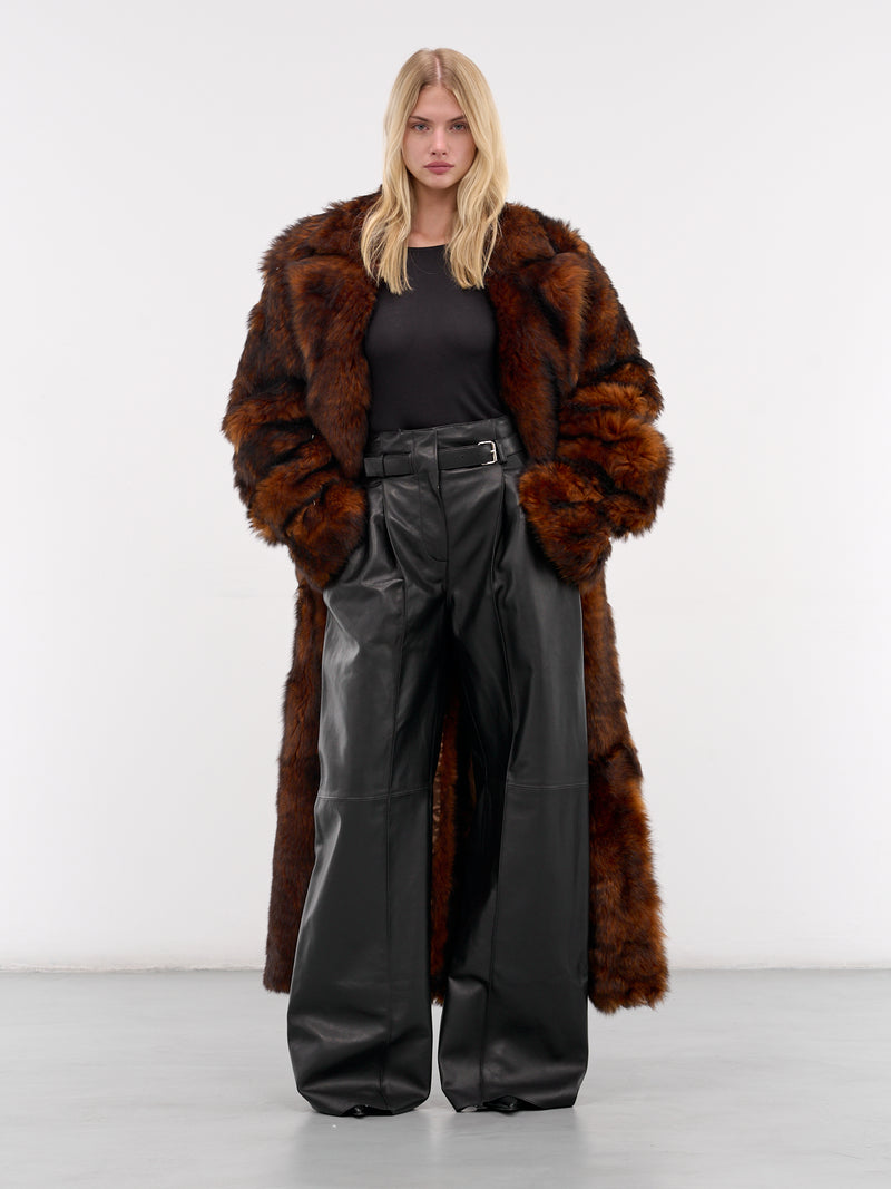 Black Peppo Nappa Leather Trousers (PA07BL-PEPPO-BLACK)