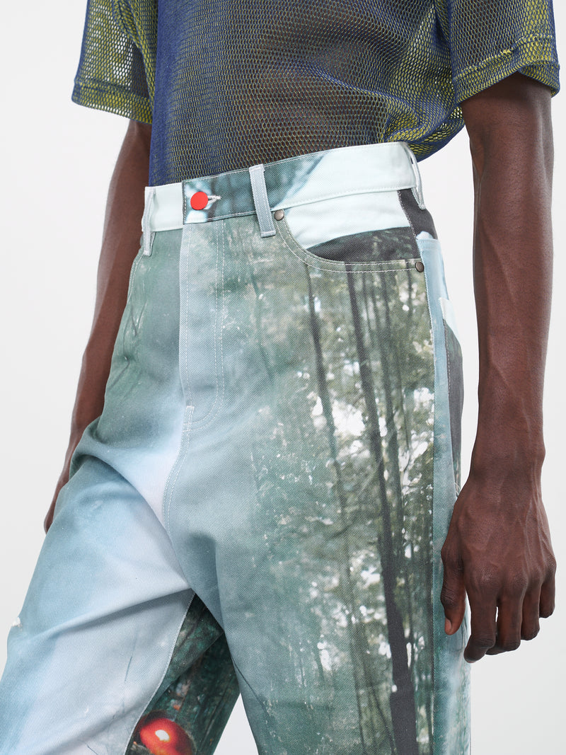 Space Baggy Denim Pants (PA220128251825-SPACE-PRINT)