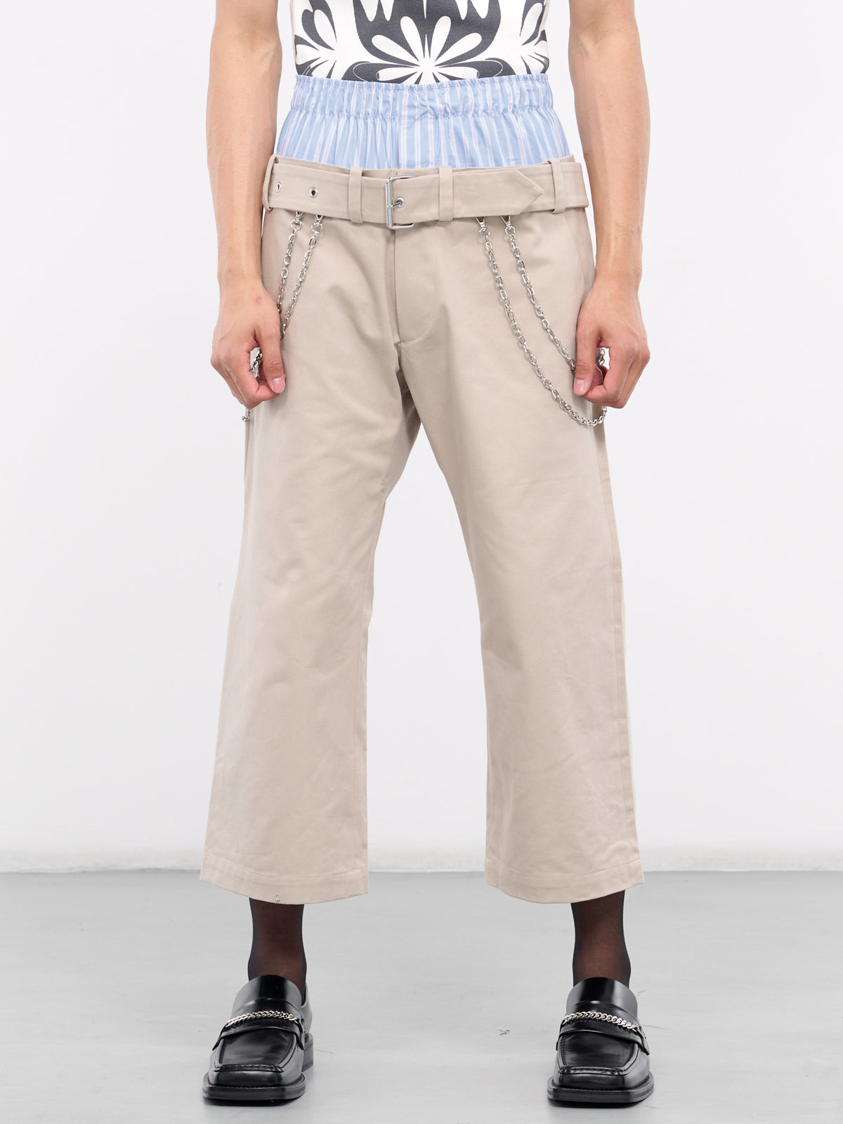 Double-Layered Boxer Pants (PA62-CV05A24-KHAKI)