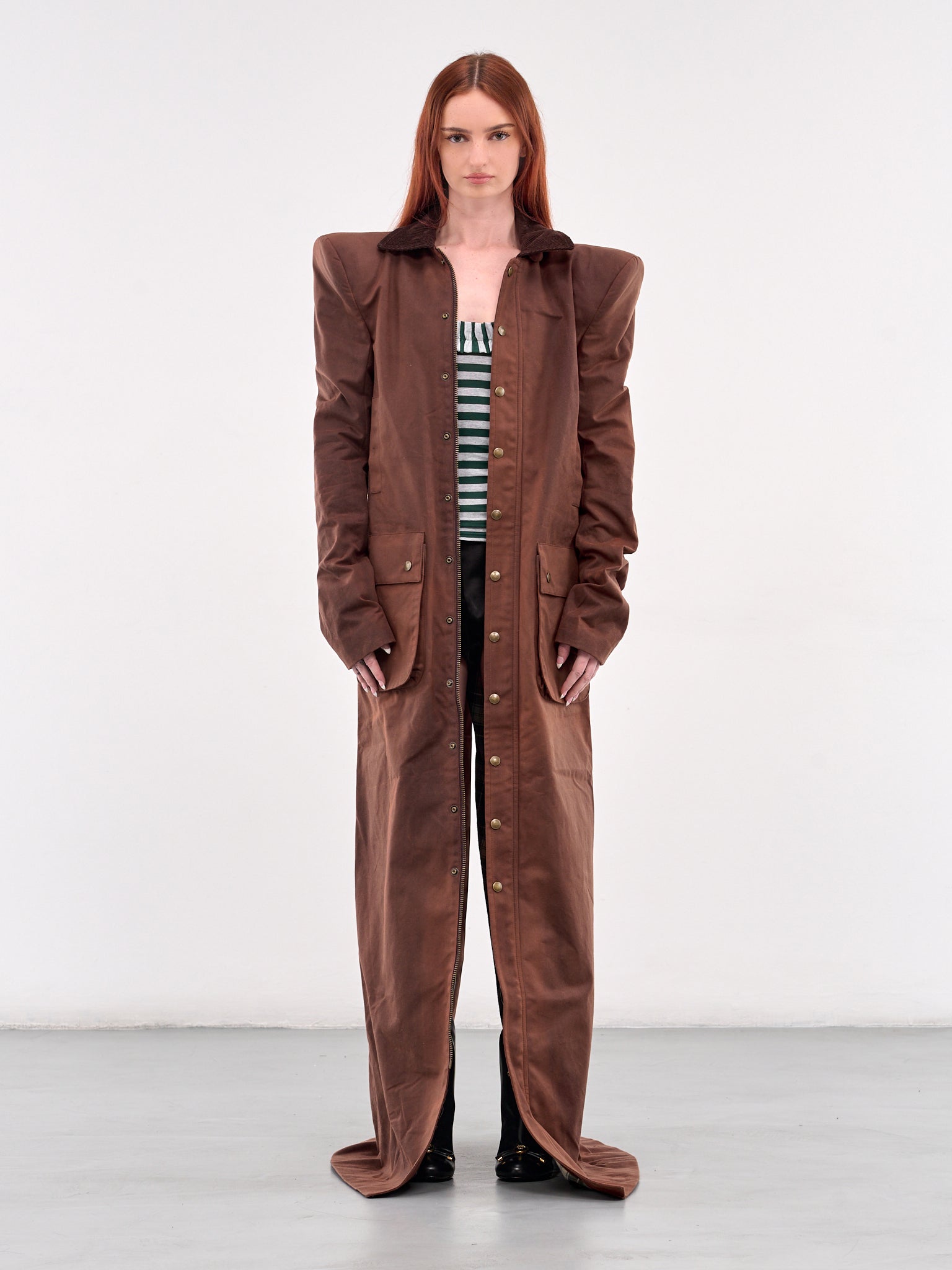 Pagoda Hunting Maxi Coat (PAGODA-HUNTING-MAXI-RUST)
