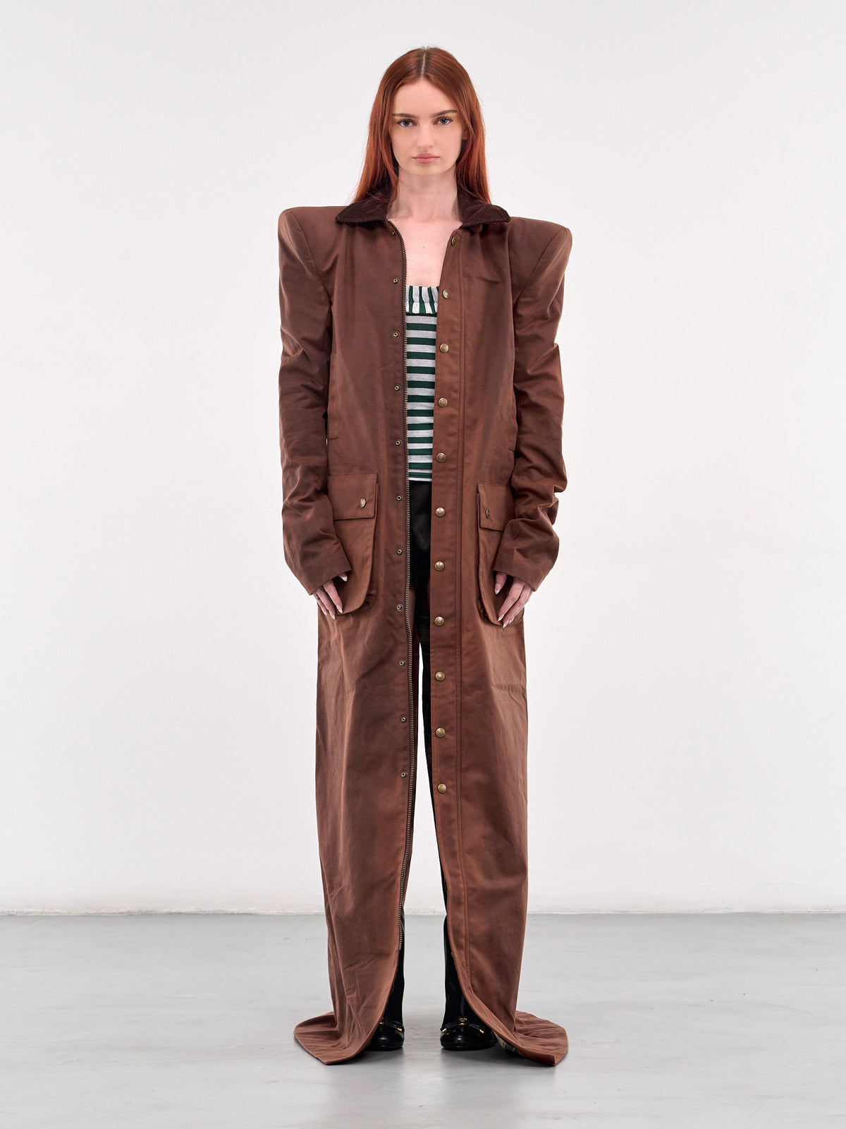 Pagoda Hunting Maxi Coat (PAGODA-HUNTING-MAXI-RUST)