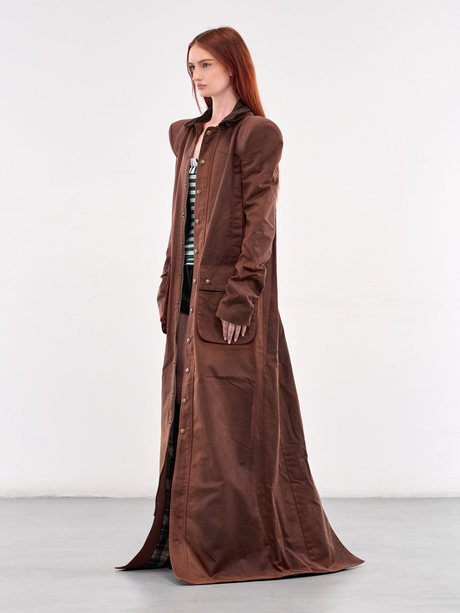 Pagoda Hunting Maxi Coat (PAGODA-HUNTING-MAXI-RUST)