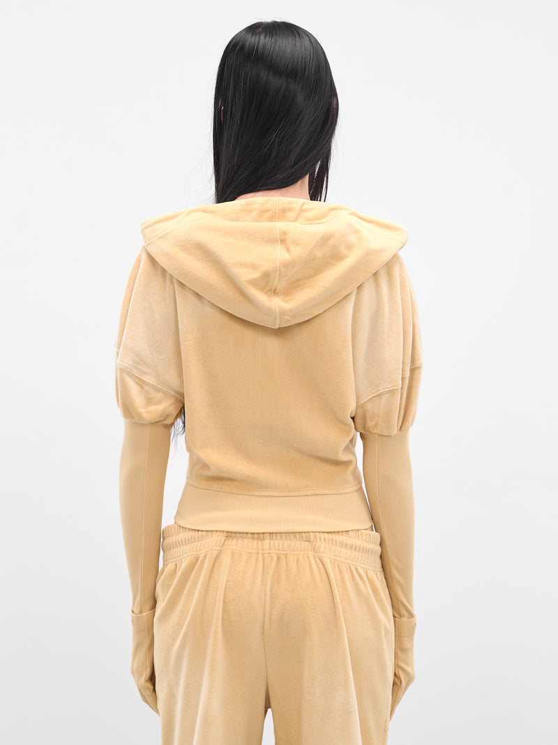 Blonde Oversized Paris Zip Hoodie (PAHO0BLO-BLONDE)