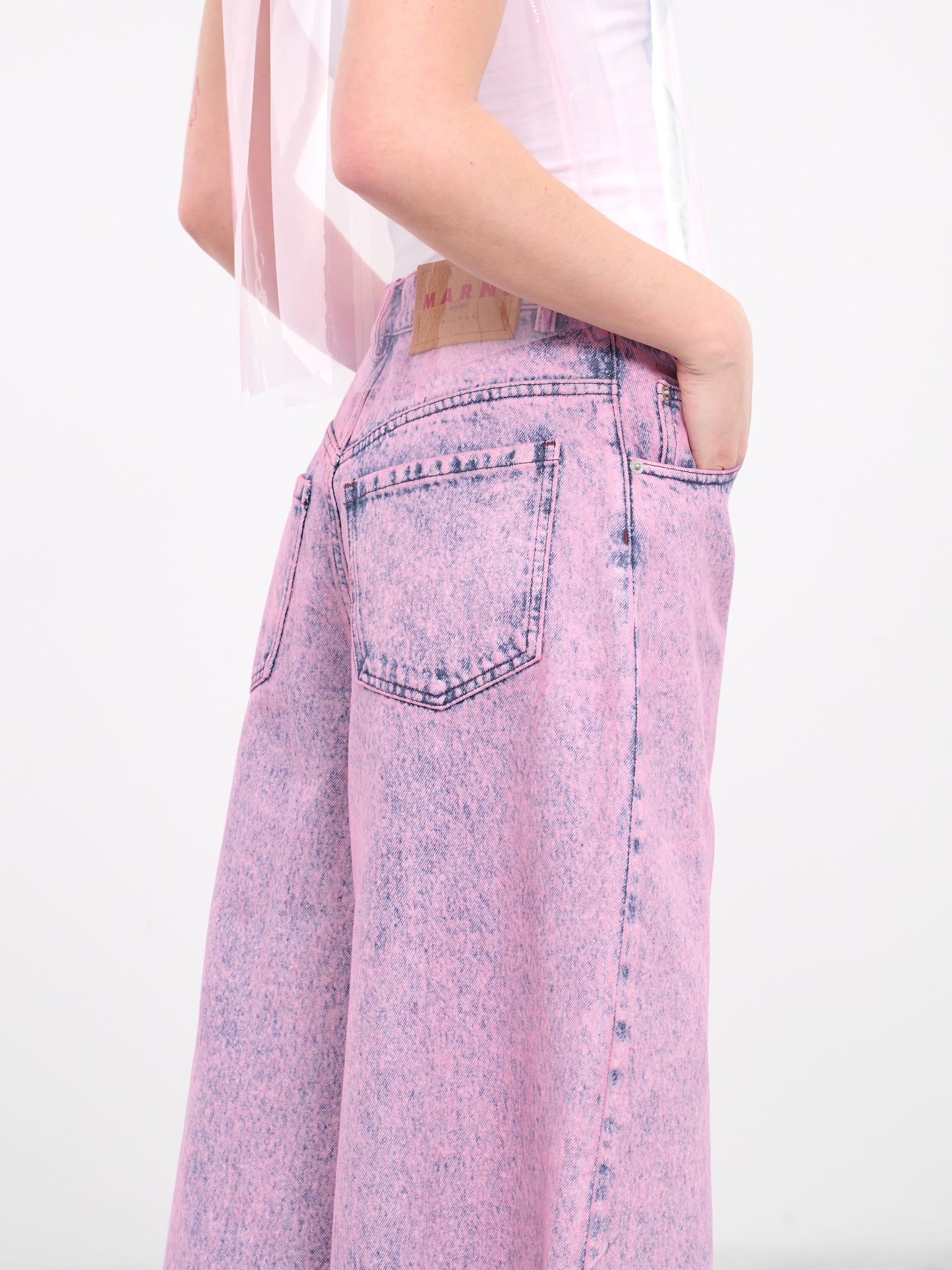 Wide Leg Denim Jeans (PAJD0340A0-USCV96-MBC13-PINK)