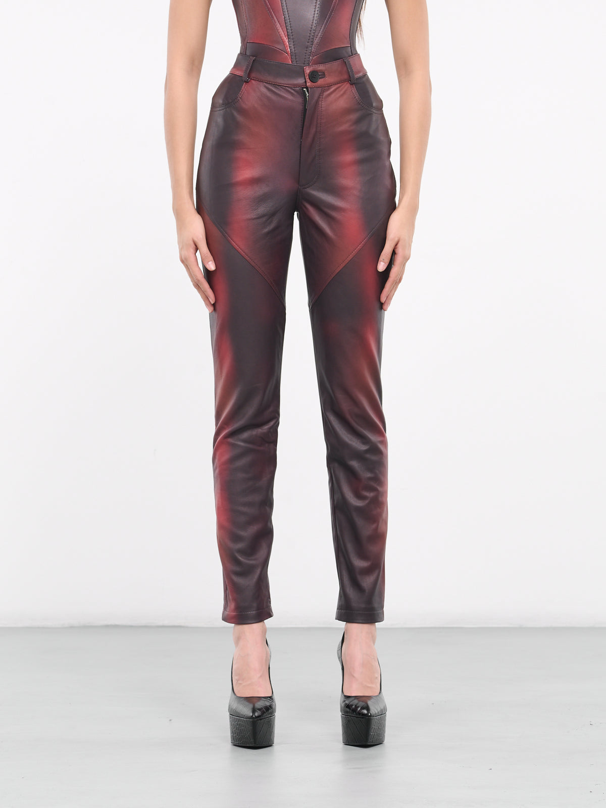 Printed Leather Pants (PANT-PRINT-03-DARK-PRINTED-PUR)