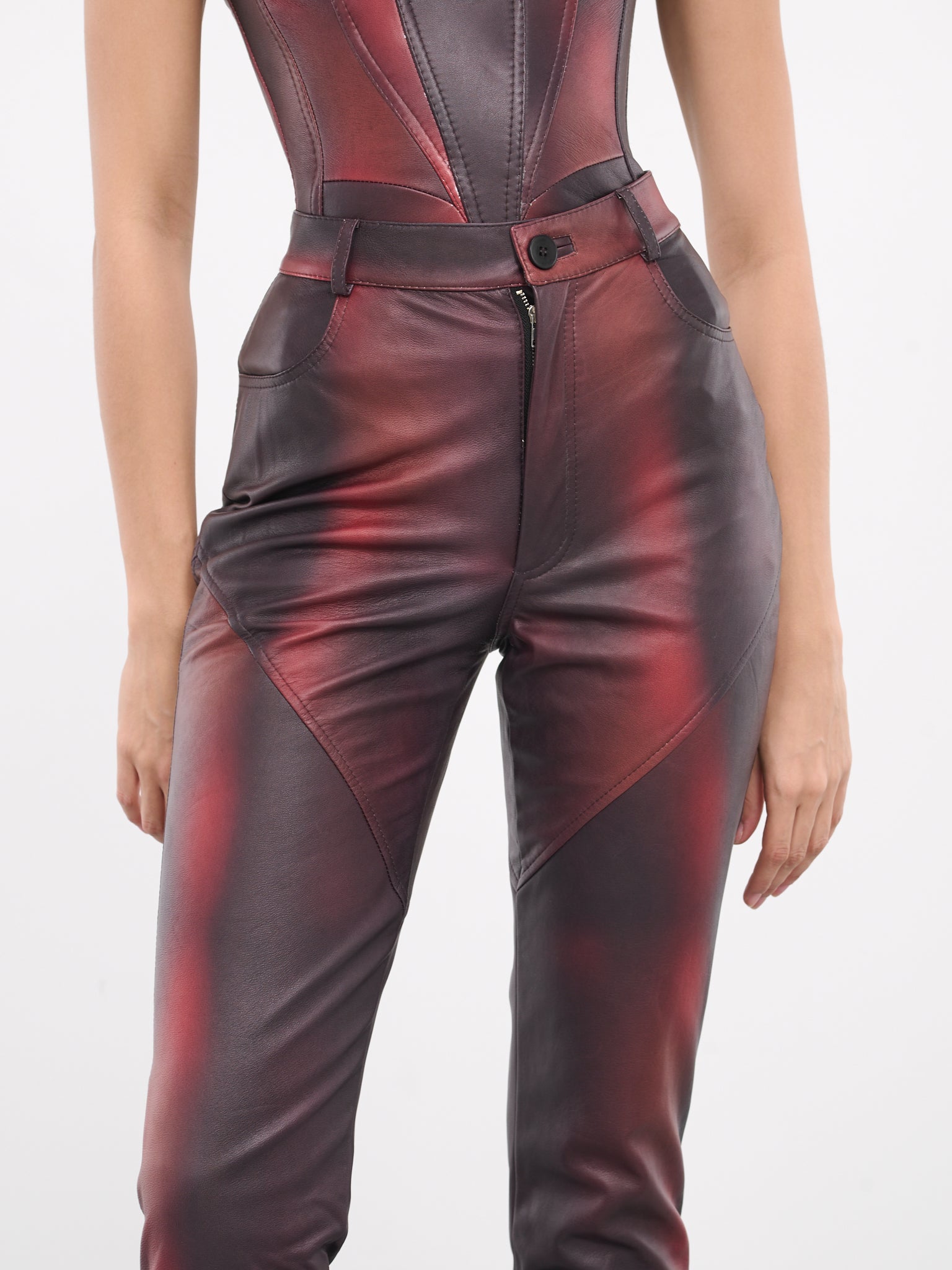 Printed Leather Pants (PANT-PRINT-03-DARK-PRINTED-PUR)