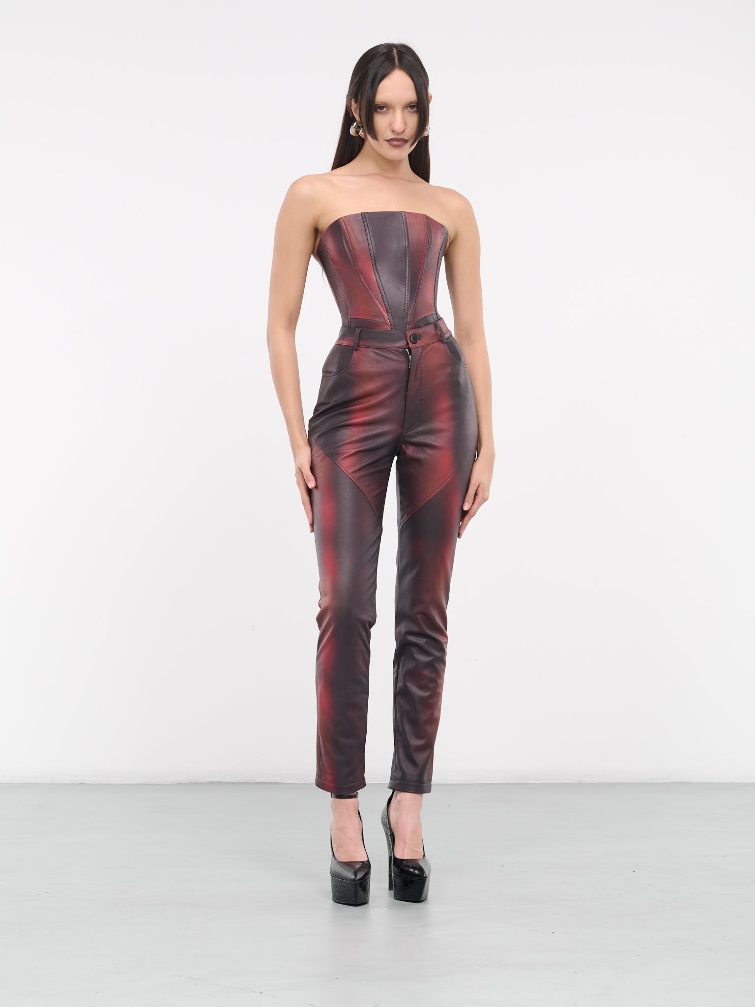 Printed Leather Pants (PANT-PRINT-03-DARK-PRINTED-PUR)