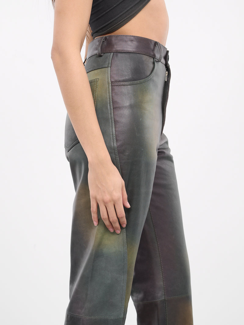 Printed Leather Pants (PANT-PRINT-03-PRINTED-DARK-GRE)