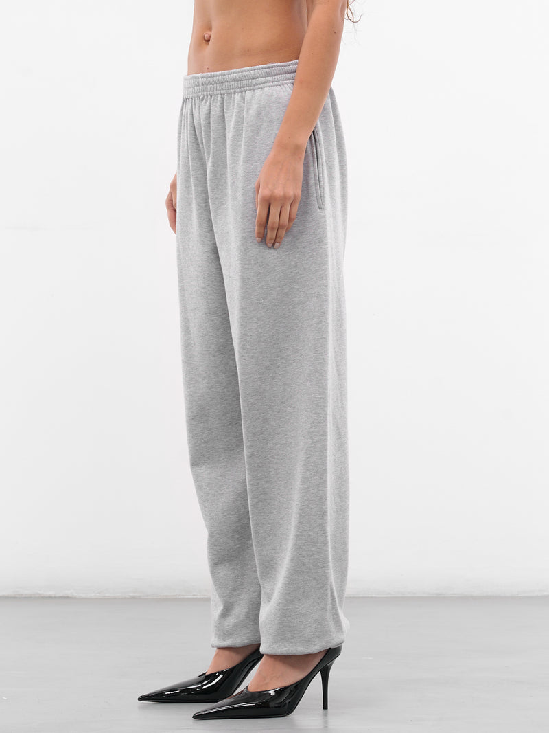 Gray Melange Cotton Sweatpants (PANTS-05-GREY)