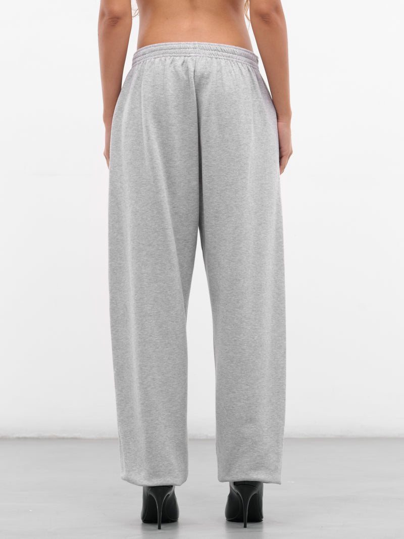 Gray Melange Cotton Sweatpants (PANTS-05-GREY)
