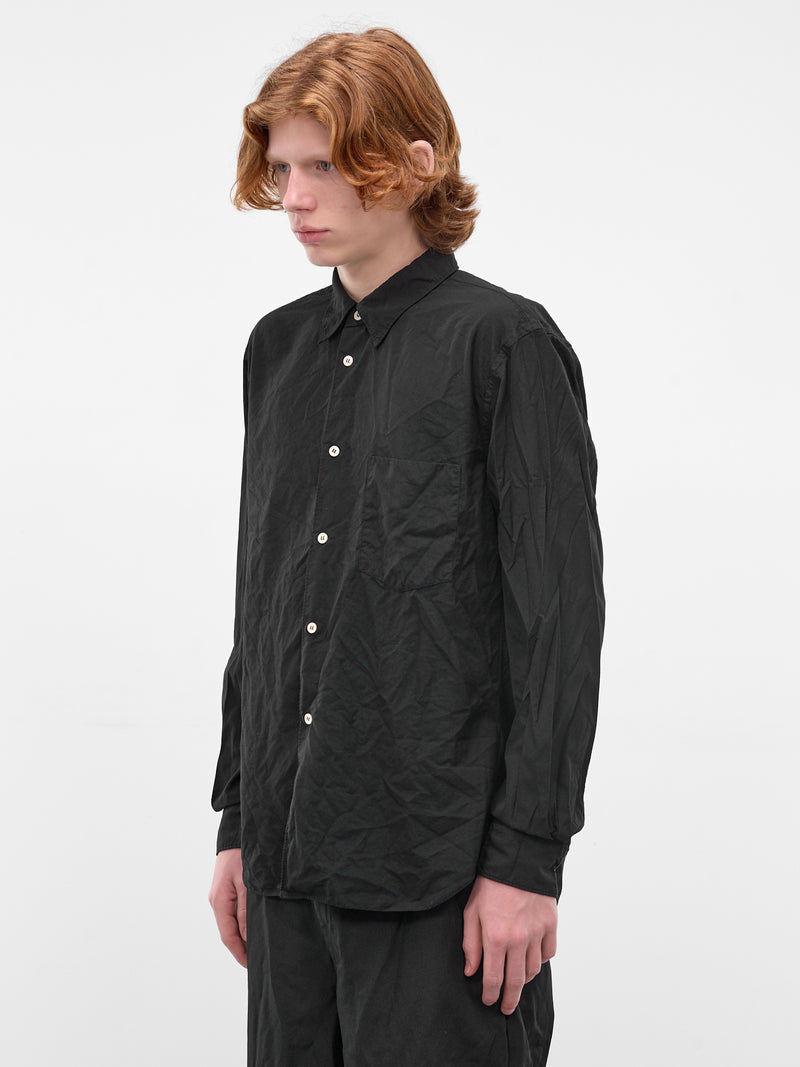 Black Button-Up Shirt (PS-B004-PER-S26-BLACK)