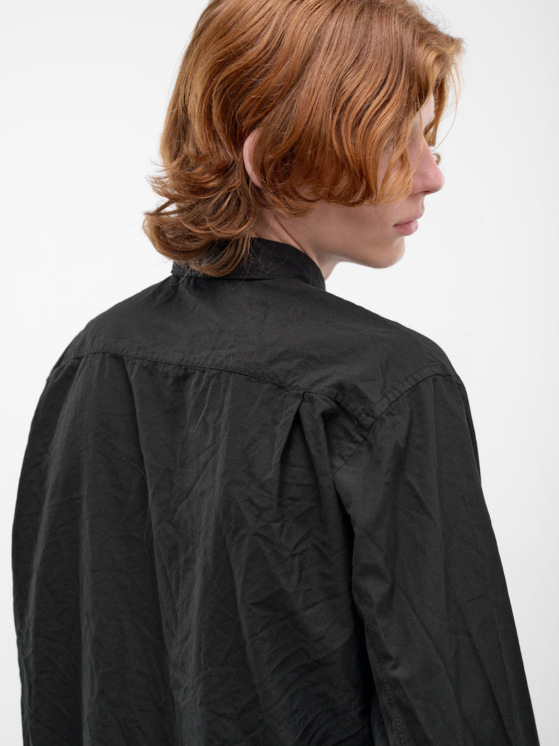 Black Button-Up Shirt (PS-B004-PER-S26-BLACK)