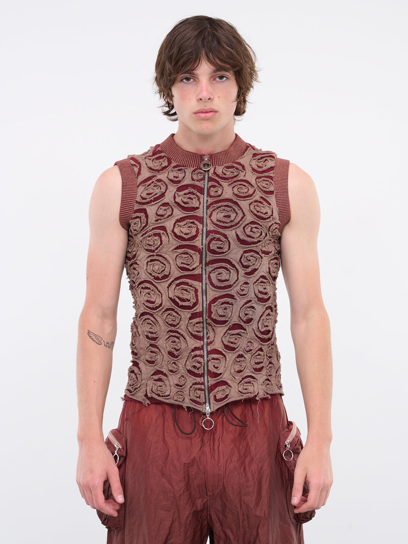 Graphic Tank (PATCHVEST-LIGHT-BROWN-BORDEAUX)