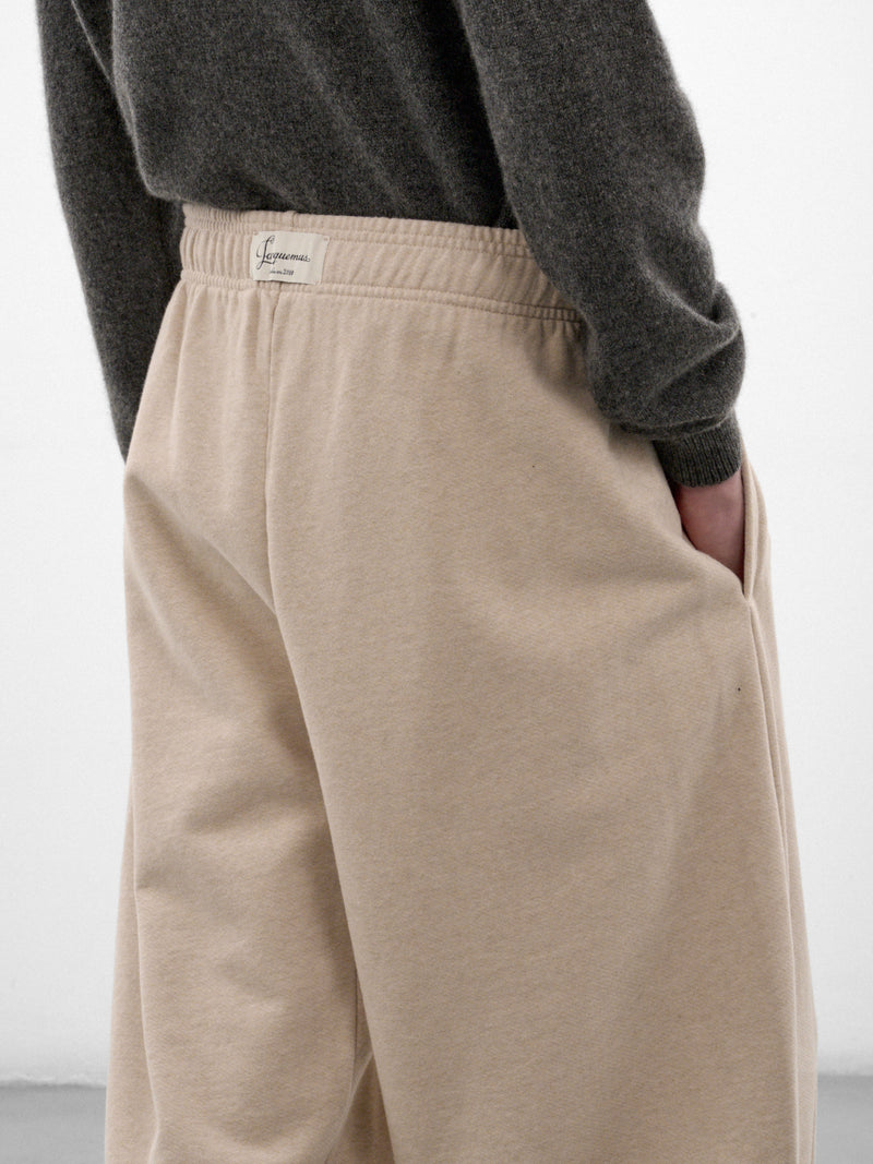 Off-White Cotton Wide Trousers (PAM00597AD00061-OFF-WHITE)