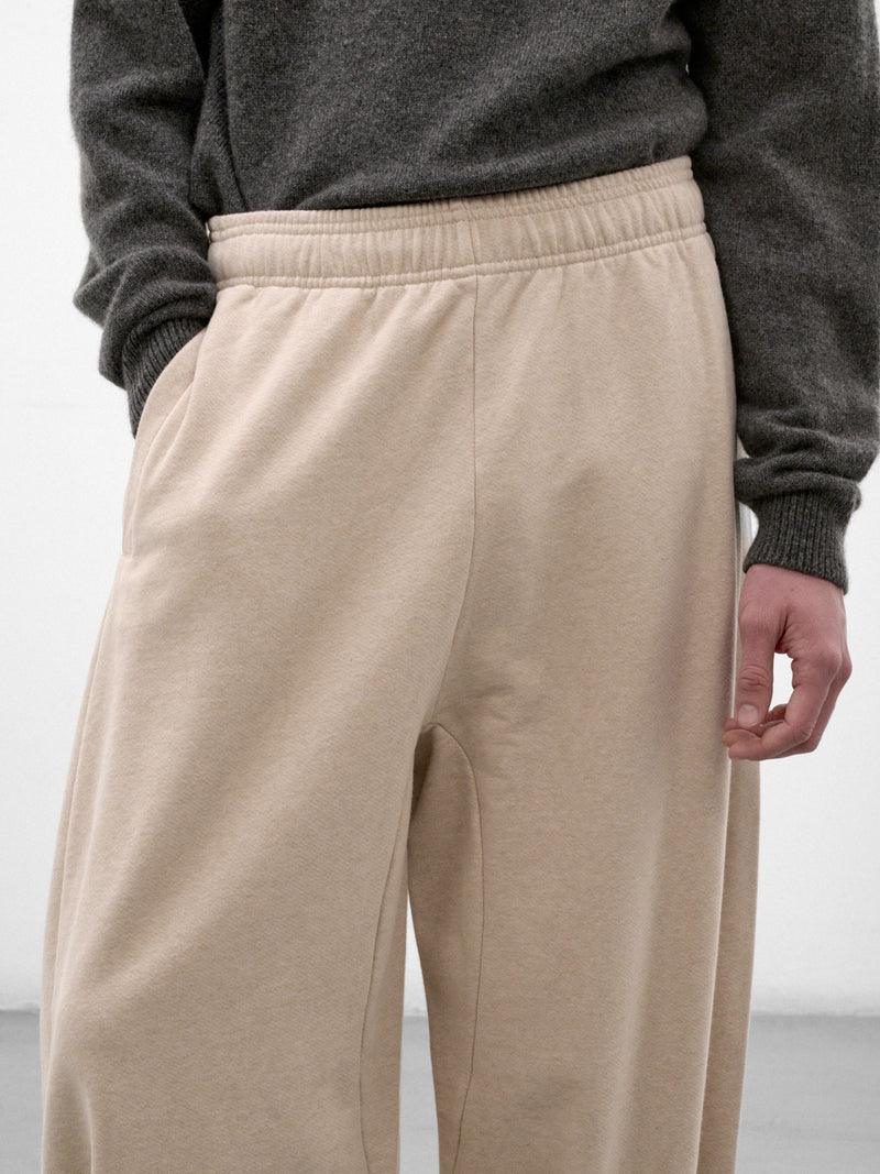 Off-White Cotton Wide Trousers (PAM00597AD00061-OFF-WHITE)