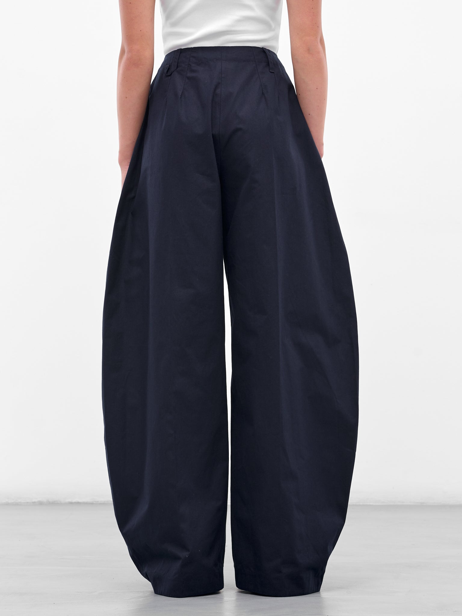 The Navy Wide Ovalo Pants (PAW00621AW00648-NAVY-BLUE)