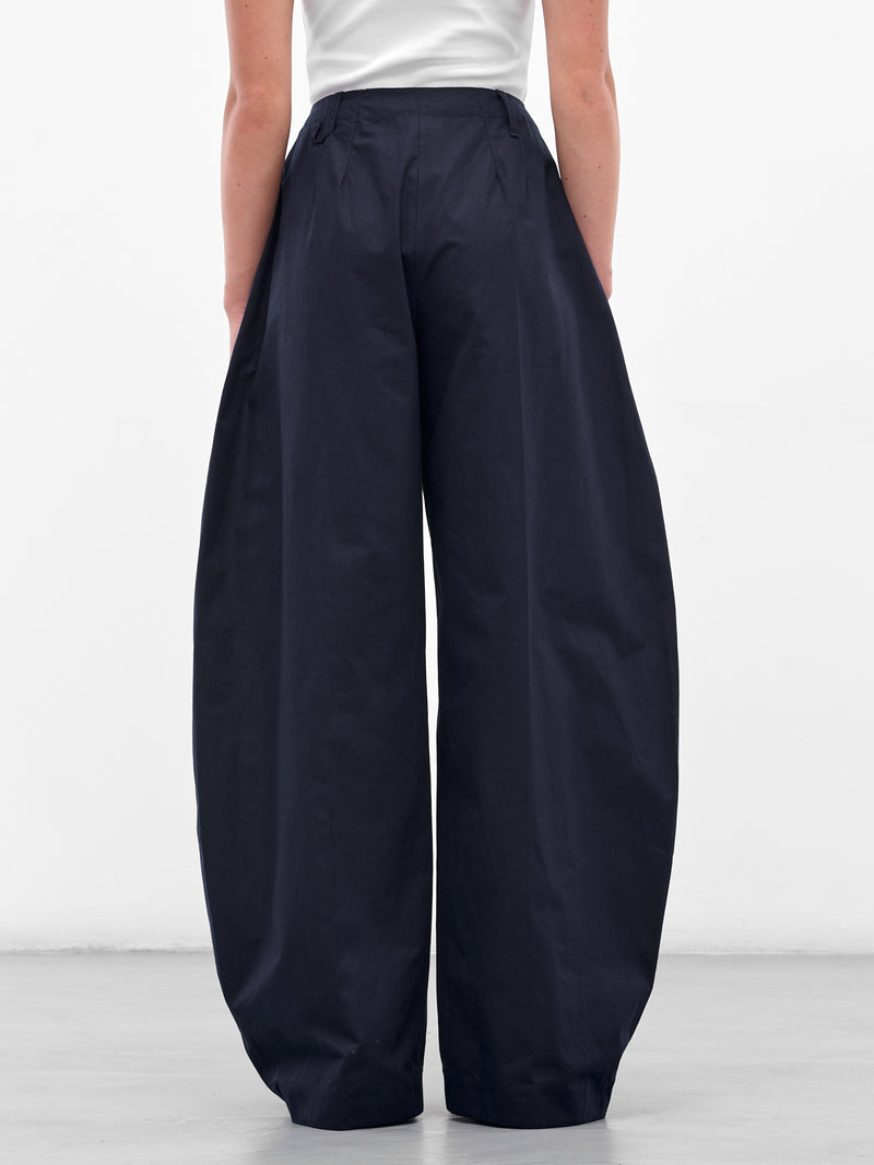 The Navy Wide Ovalo Pants (PAW00621AW00648-NAVY-BLUE)