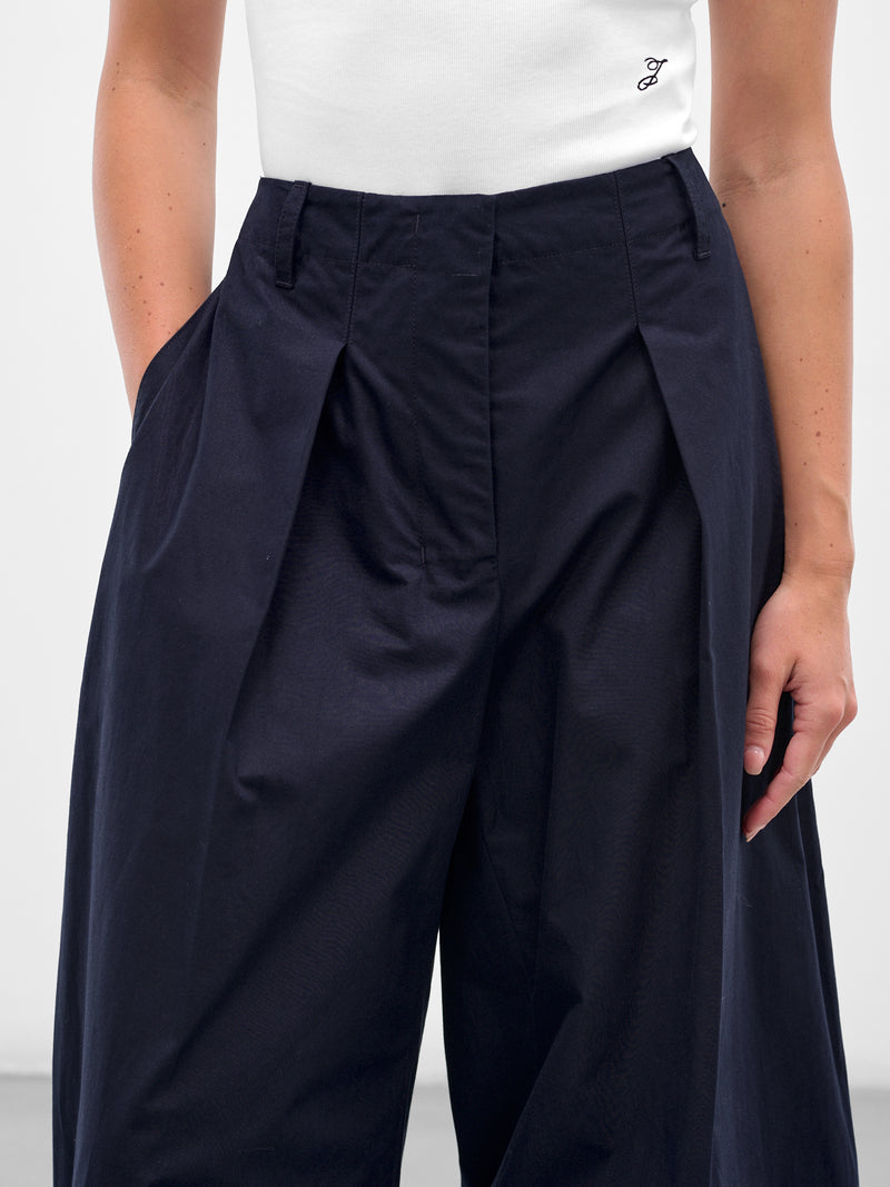The Navy Wide Ovalo Pants (PAW00621AW00648-NAVY-BLUE)