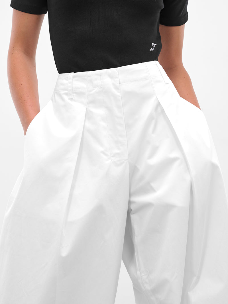 The White Wide Ovalo Pants (PAW0062AW00648-WHITE)