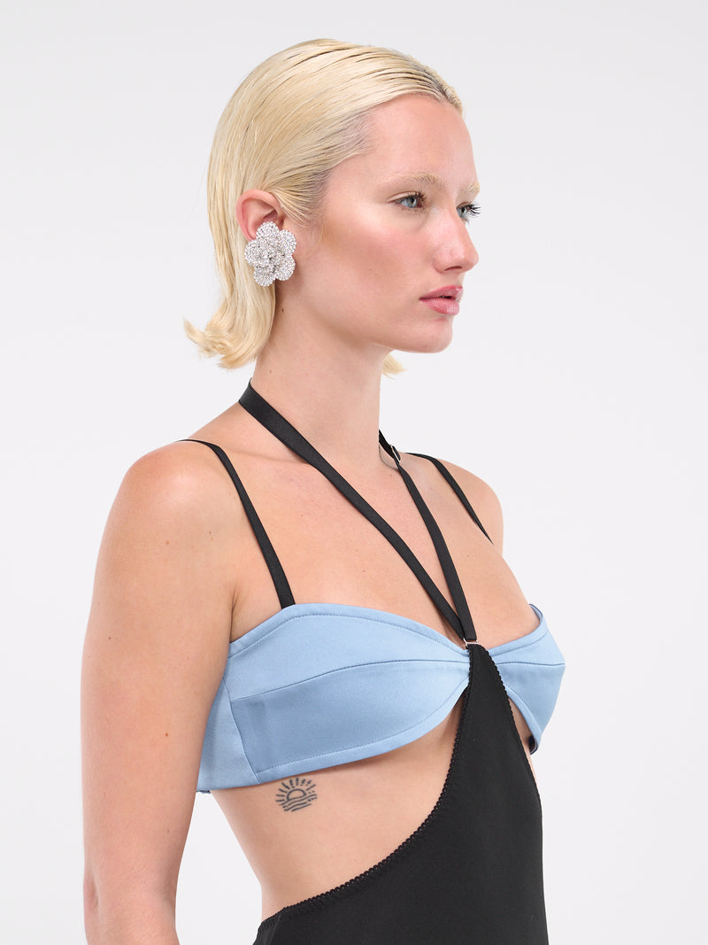 Cut-Out Dress (PF2314-SKY-BLUE-BLACK)