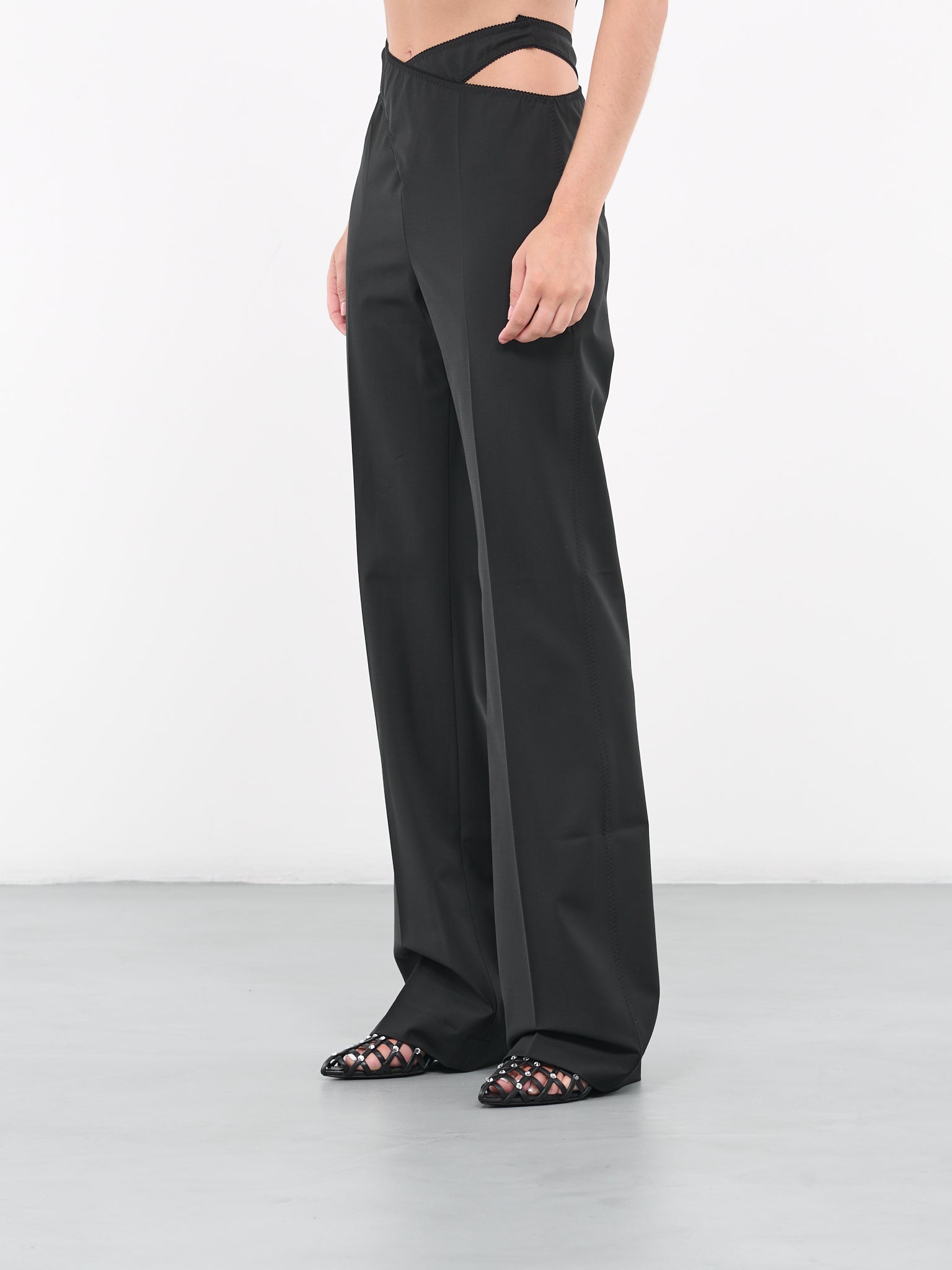 Criss-Cross Trousers (PF2347-BLACK)