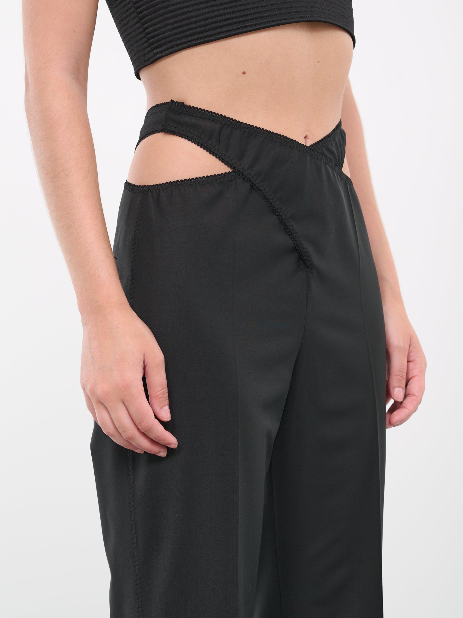 Criss-Cross Trousers (PF2347-BLACK)