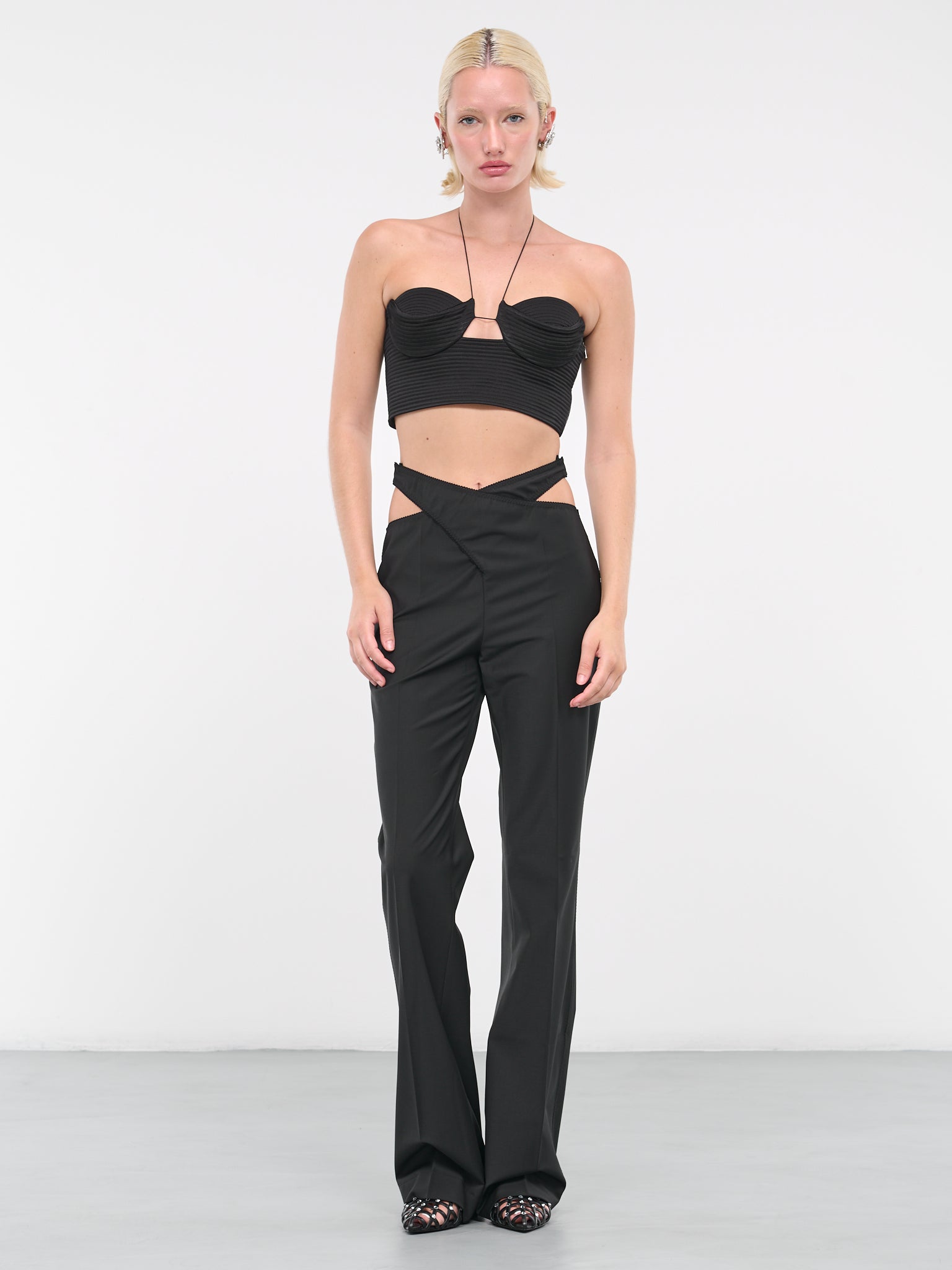 Criss-Cross Trousers (PF2347-BLACK)
