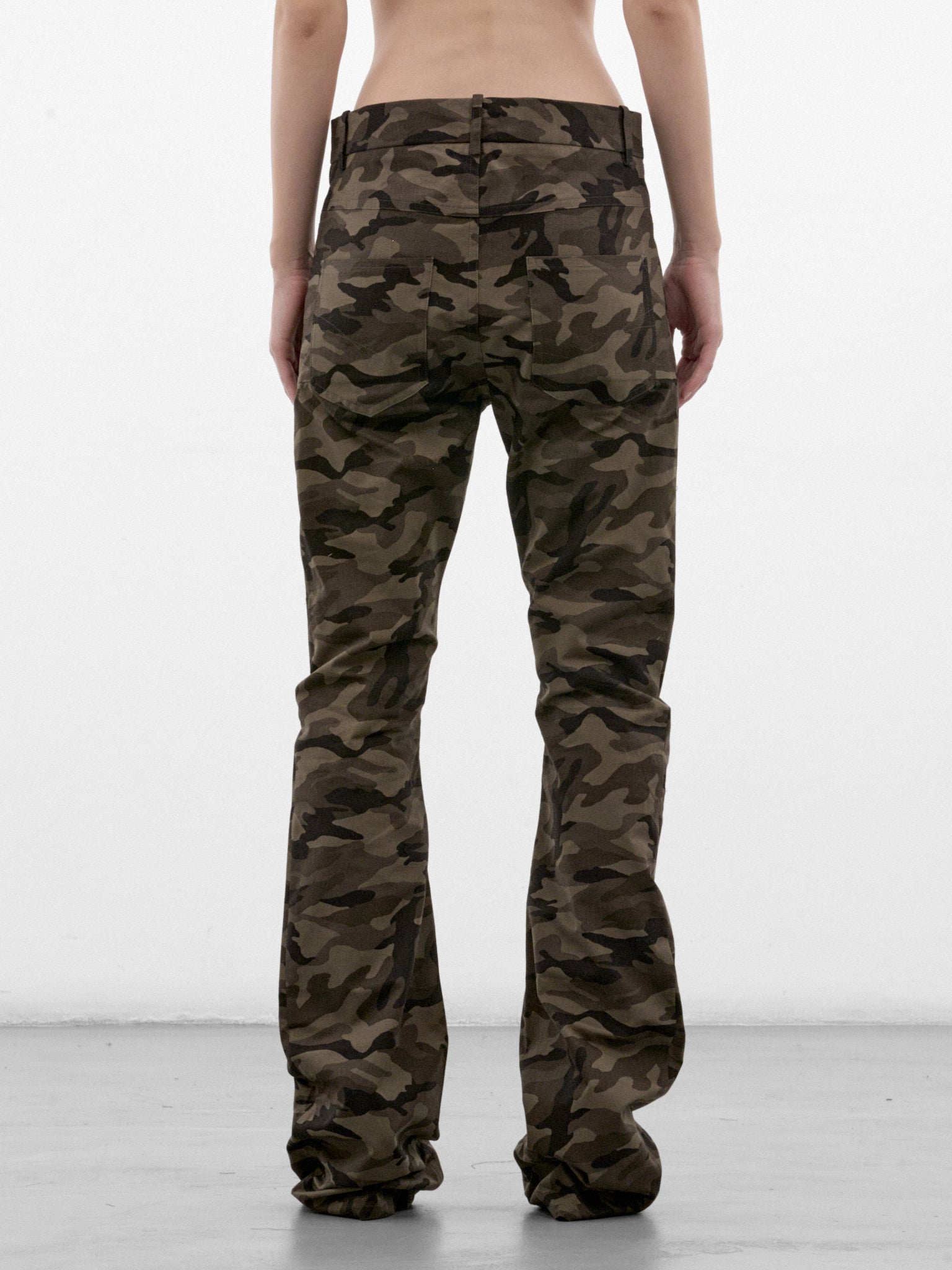Olive Camo Flared Trousers (PFAW26TR04-CAMO)