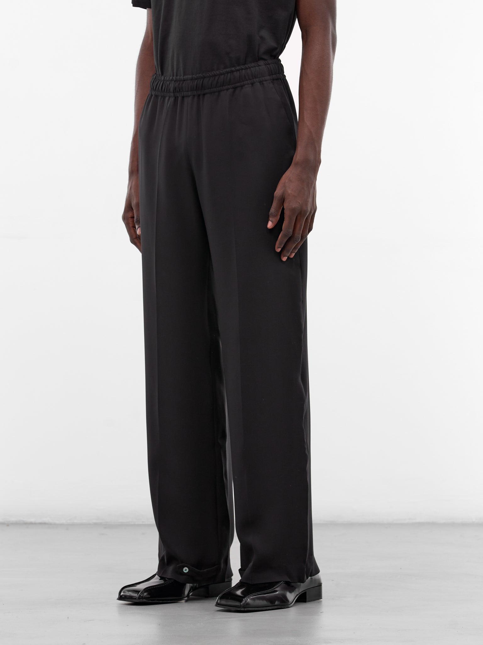 Black Cady Silk Pajama Pants (PIJAMA-PANTS-2-CADY-BLACK)