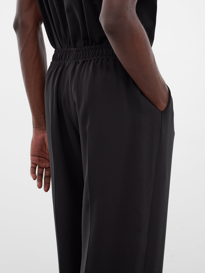 Black Cady Silk Pajama Pants (PIJAMA-PANTS-2-CADY-BLACK)