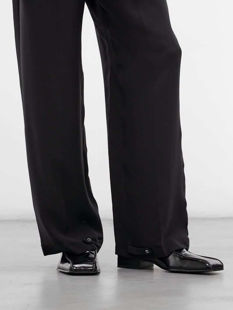 Black Cady Silk Pajama Pants (PIJAMA-PANTS-2-CADY-BLACK)