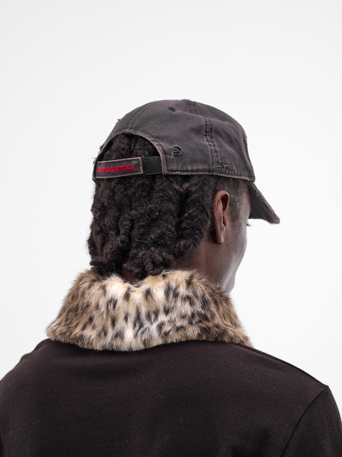 Black Rizz Hotel Distressed Cap (PIS26SSMA02-BLACK)