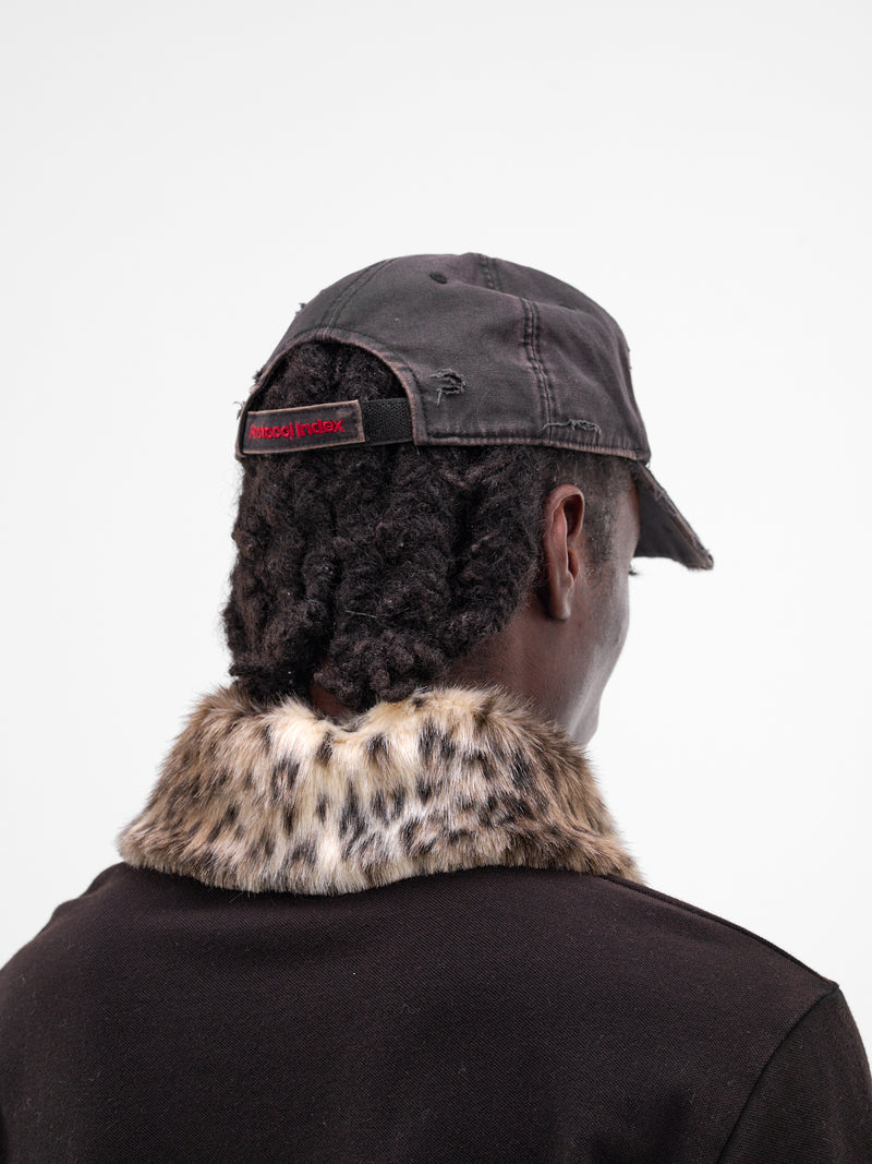 Black Rizz Hotel Distressed Cap (PIS26SSMA02-BLACK)