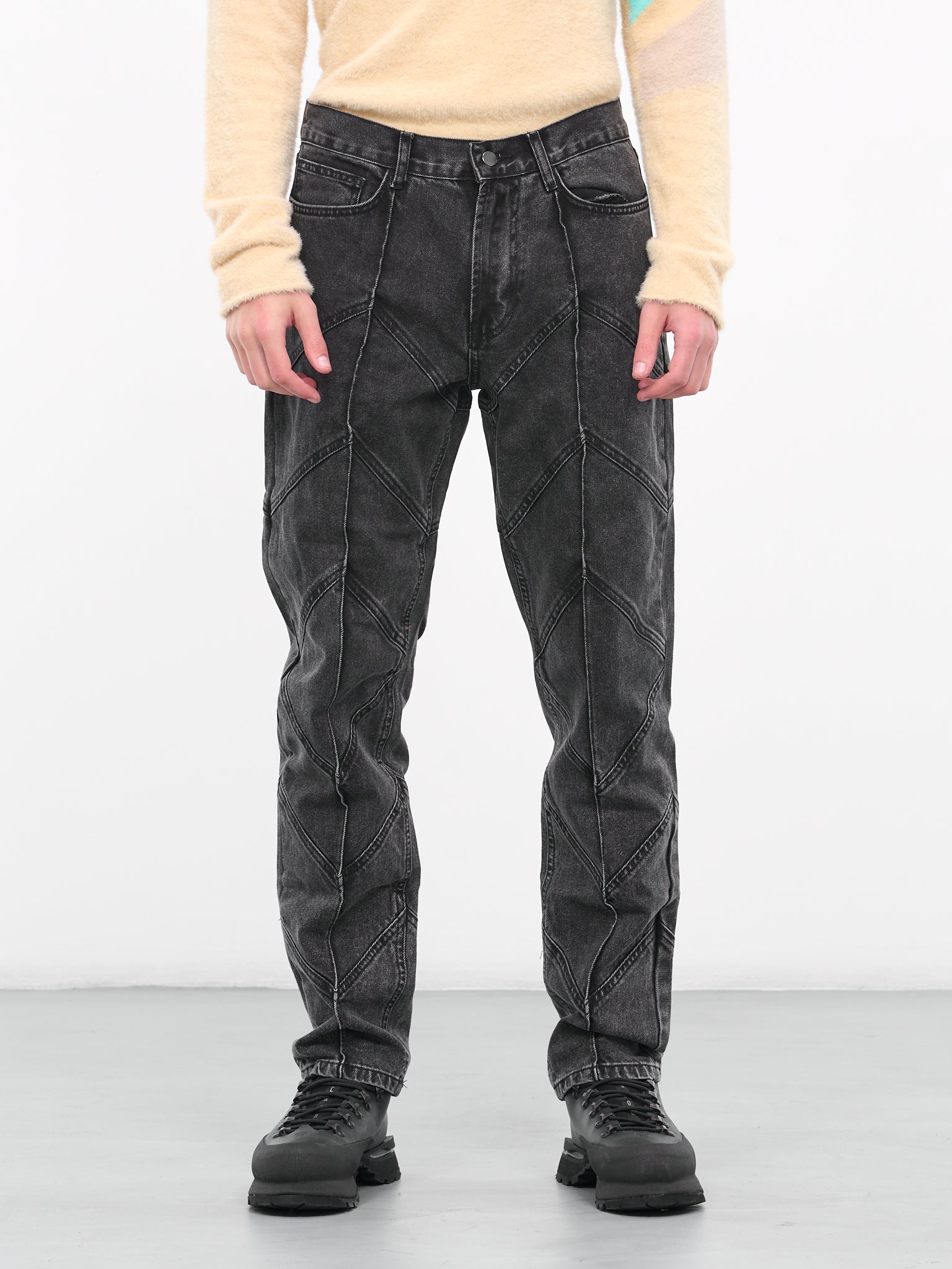 Jukebox Rave Jeans (PJ-01FG-JUBOX-RAVE-WASHED-BLAC)