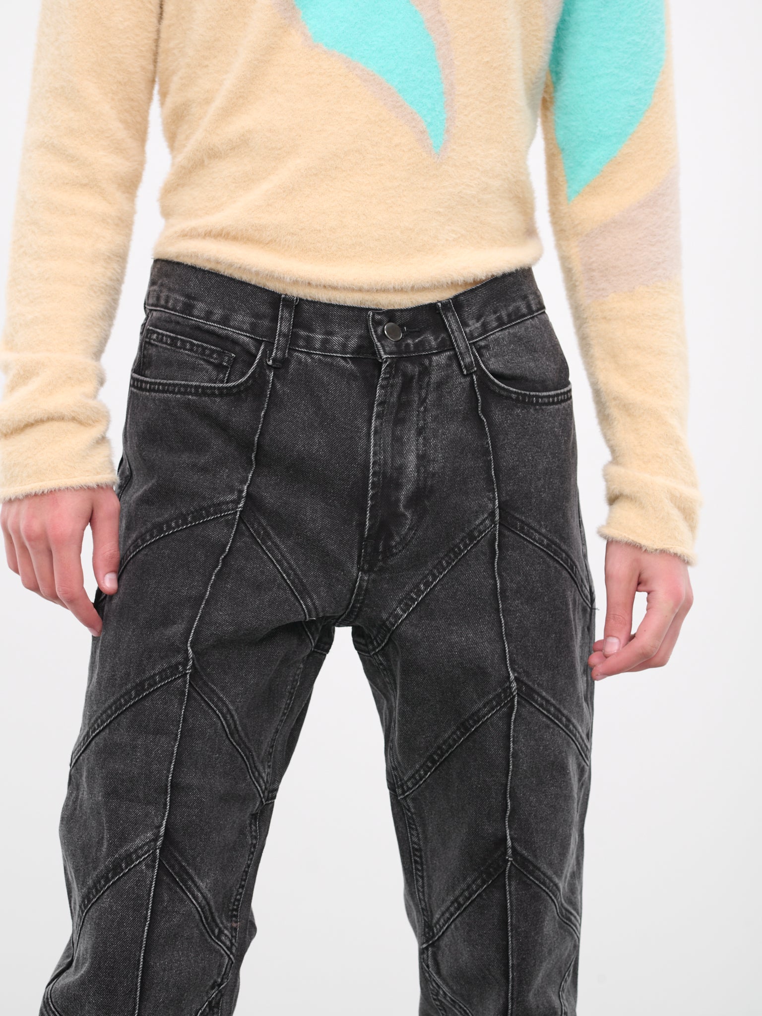 Jukebox Rave Jeans (PJ-01FG-JUBOX-RAVE-WASHED-BLAC)