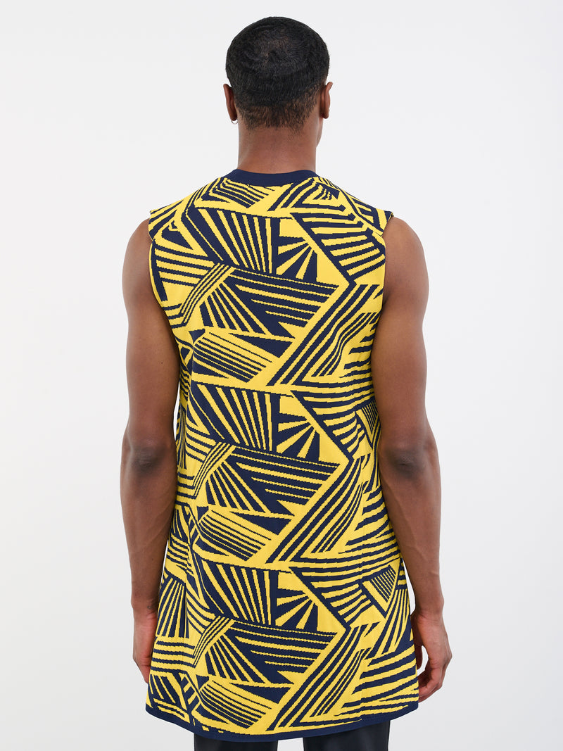 Geometric Long Tank (PK-N014-051-YELLOW)