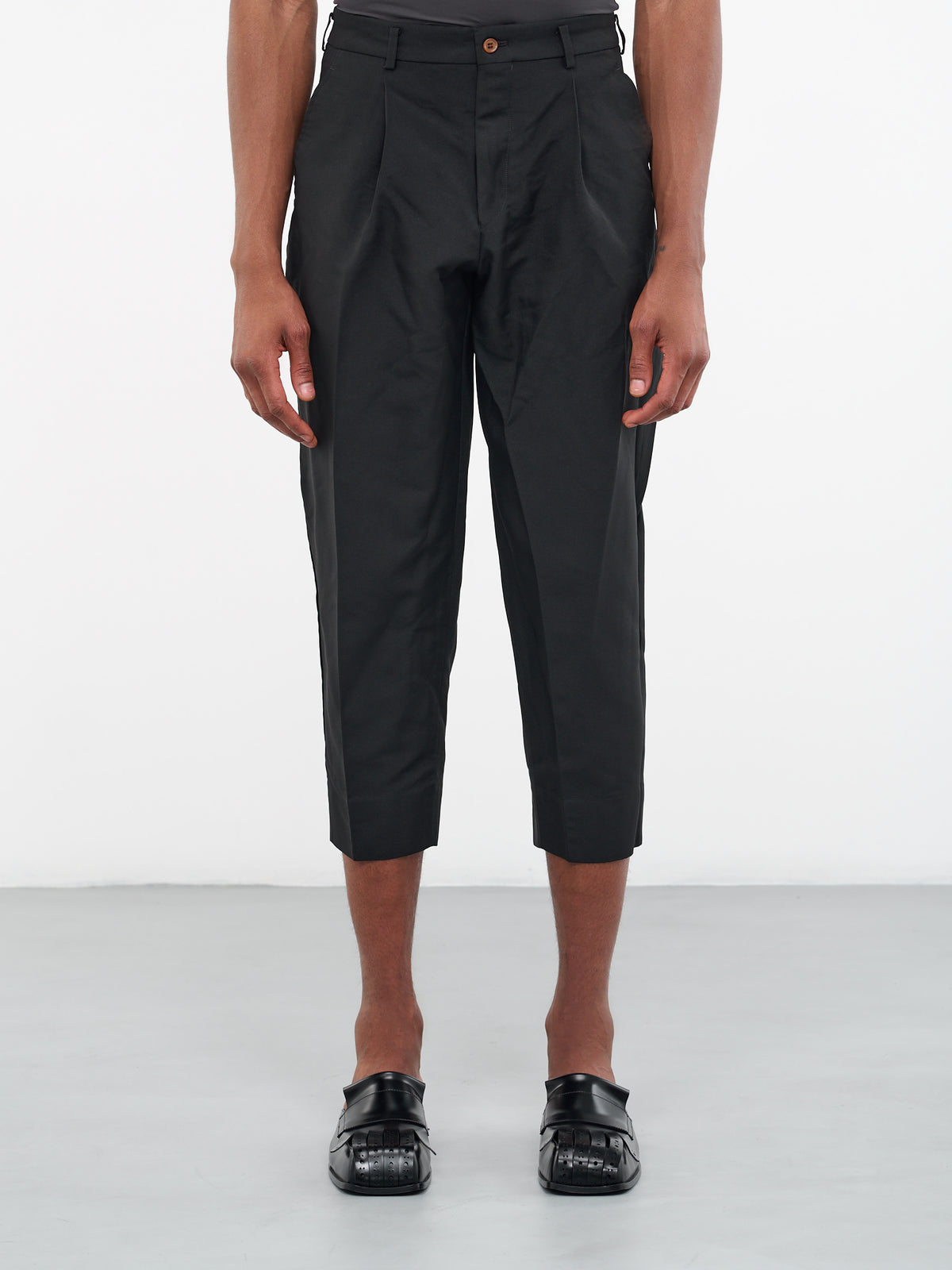 Cropped Tailored Trousers (PK-P046-051-BLACK)