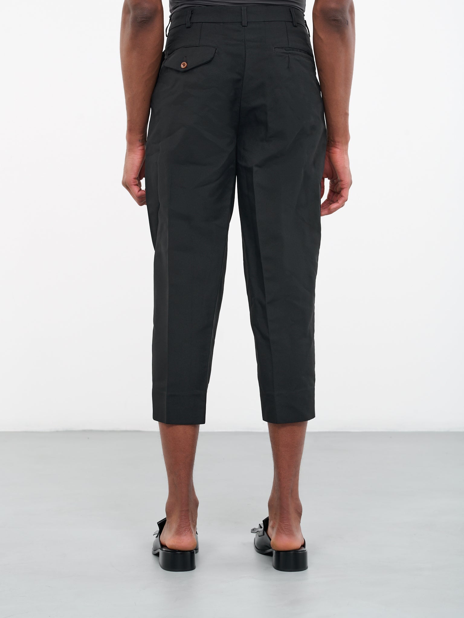 Cropped Tailored Trousers (PK-P046-051-BLACK)