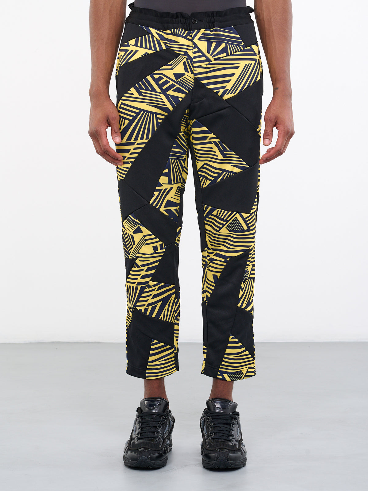 Geometric Cropped Trousers (PK-T015-051-YELLOW)