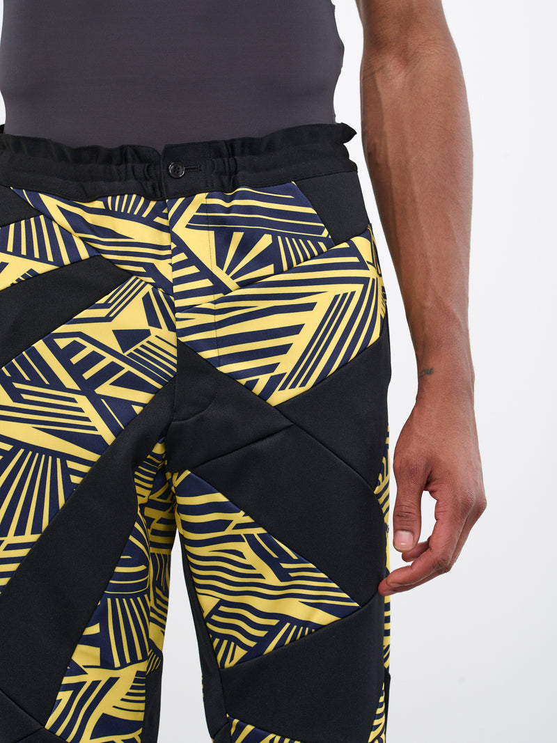 Geometric Cropped Trousers (PK-T015-051-YELLOW)