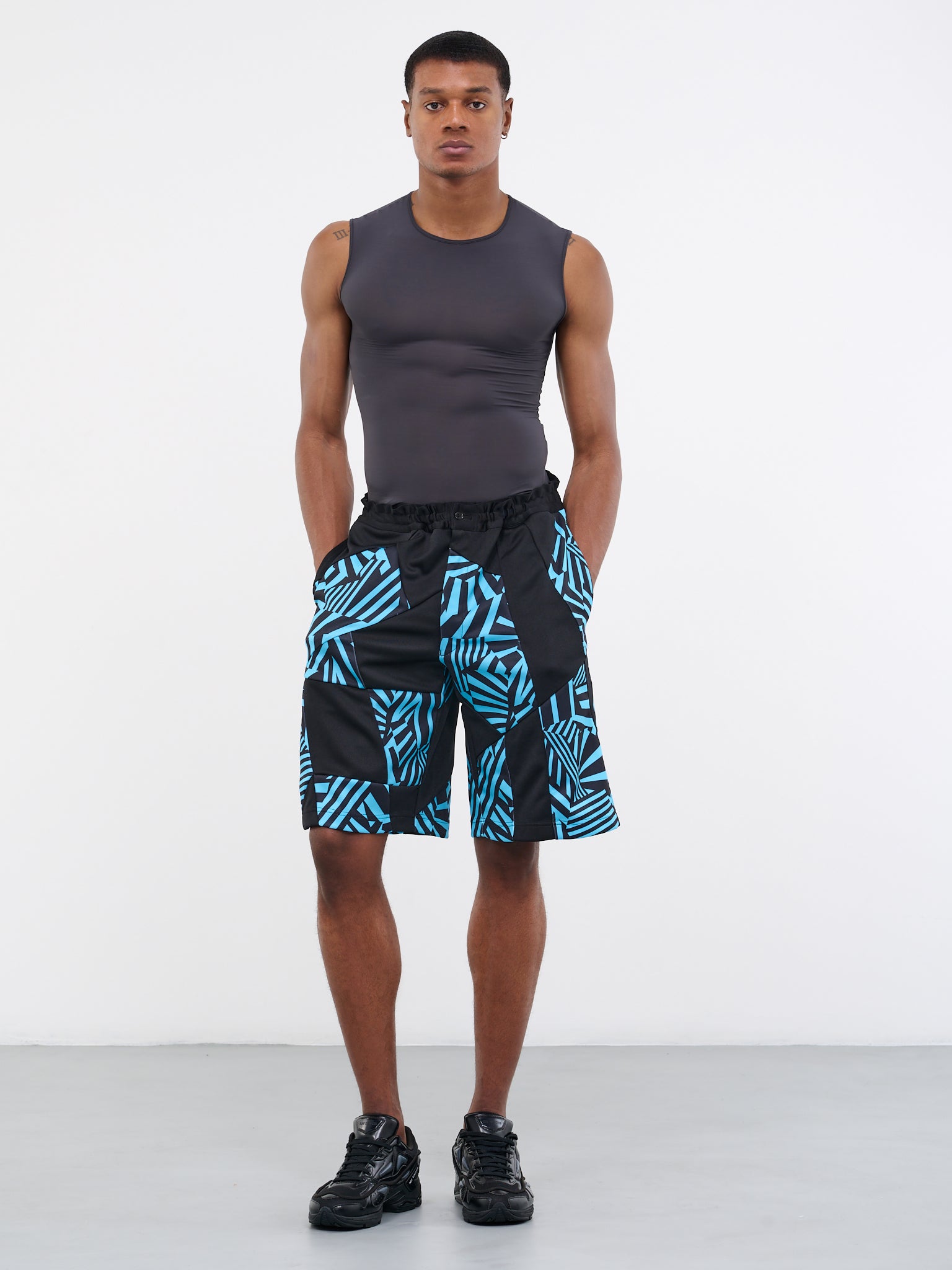 TRUSSARDI, Black Men's Swim Shorts