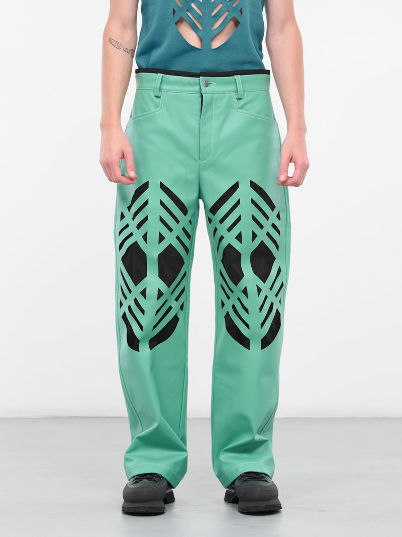 Laser-Cut Pants (PL-01G-F-DOUBLE-LASER-BRIGHT-G)