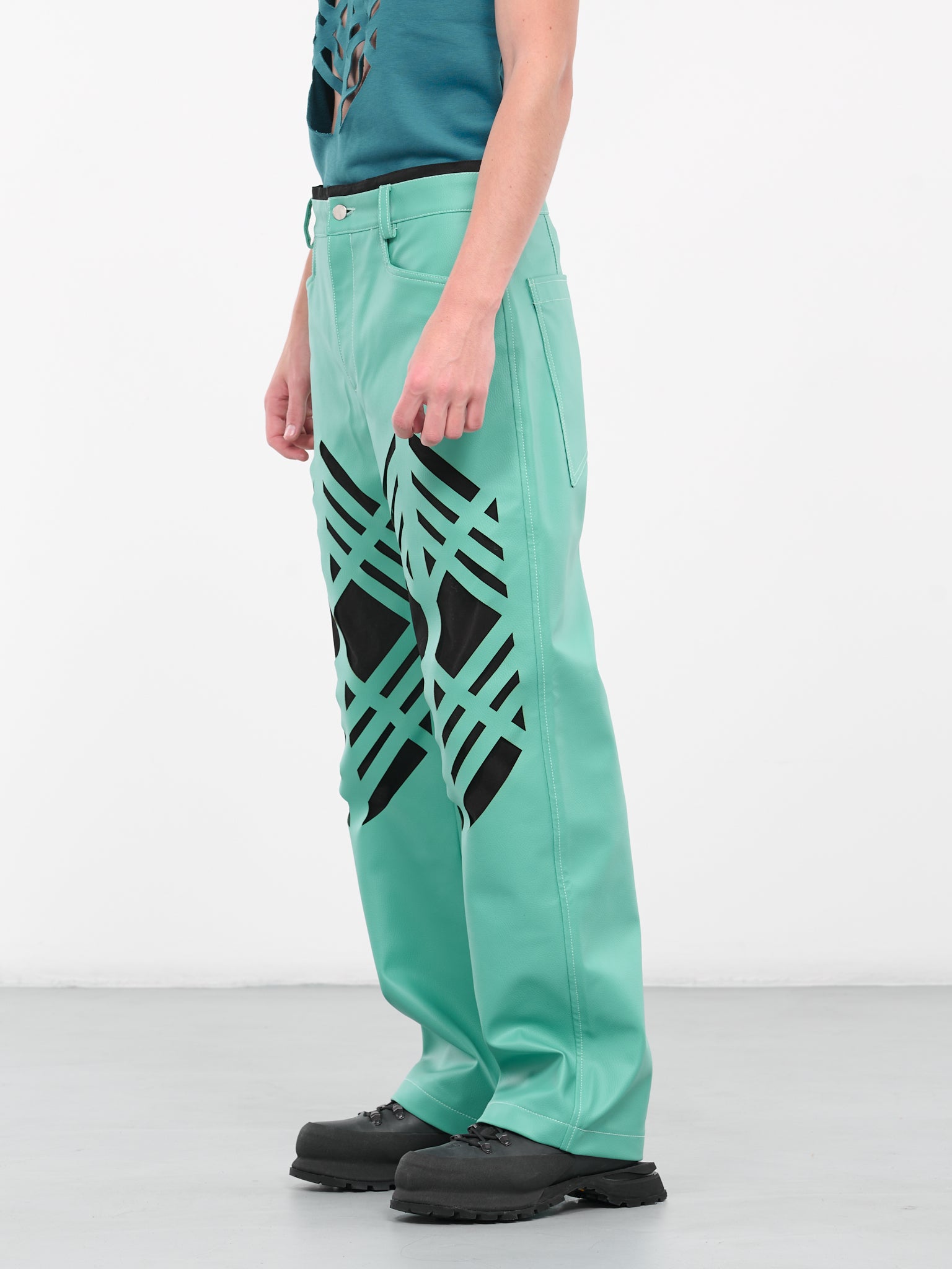 Laser-Cut Pants (PL-01G-F-DOUBLE-LASER-BRIGHT-G)