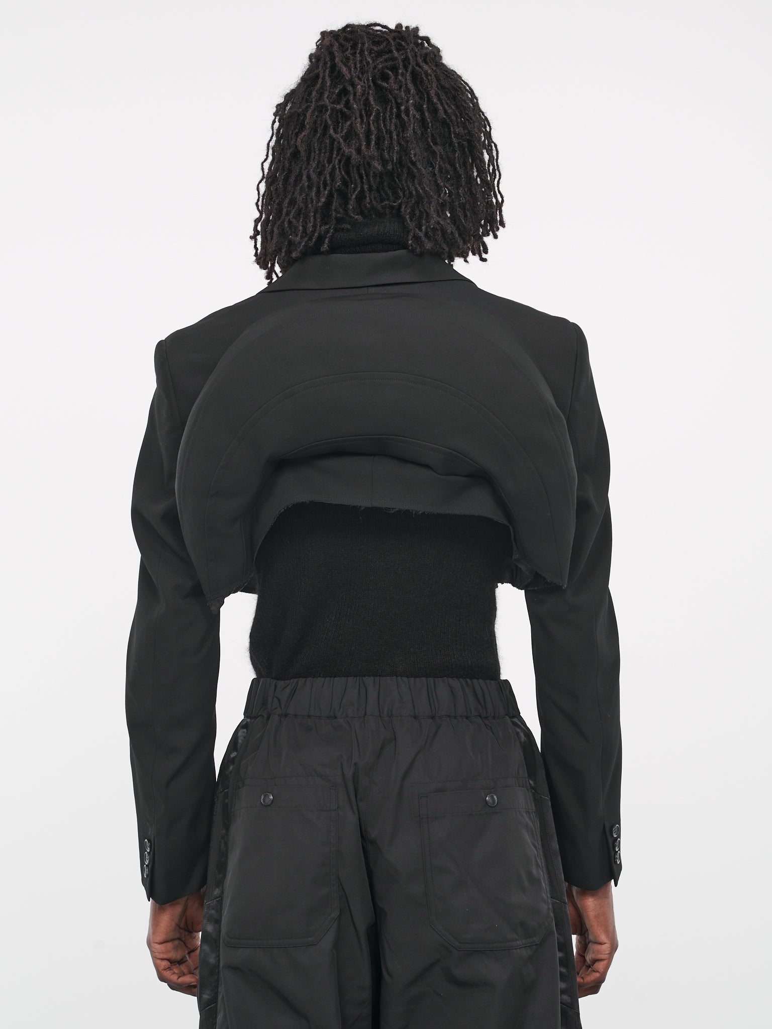 3D Crop Blazer (PL-J058-051-BLACK)