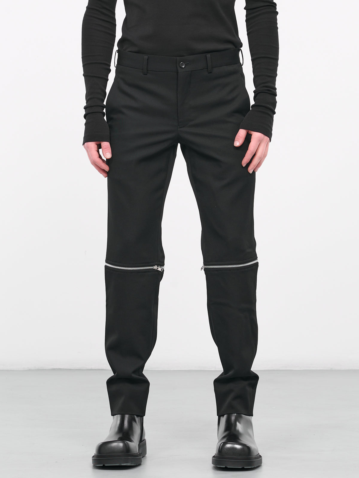 Zip Trousers (PL-P033-051-BLACK)